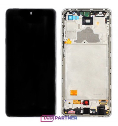 Samsung Galaxy A72 (SM-A725F) LCD displej + dotyková plocha + rám bílá - originál