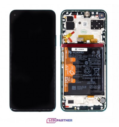 Huawei P40 Lite 5G LCD displej + dotyková plocha + rám zelená - originál