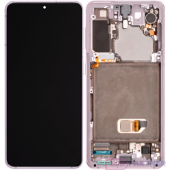 Samsung Galaxy S21 5G (SM-G991B) LCD displej + dotyková plocha + rám fialová - originál