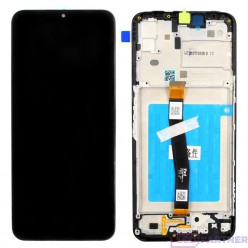 Samsung Galaxy A22 5G (SM-A226) LCD displej + dotyková plocha + rám černá - originál