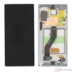 Samsung Galaxy Note 10 N970F LCD + touch screen + front panel weiss - original