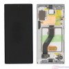 Samsung Galaxy Note 10 N970F LCD kijelző + érintő +keret fehér - eredeti