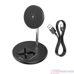 hoco. S23 wireless magnetic fast charger 2 in 1 black