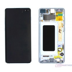 Samsung Galaxy S10 Plus G975F LCD + touch screen + front panel blau - original