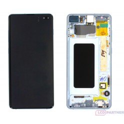Samsung Galaxy S10 Plus G975F LCD + touch screen + front panel blue - original