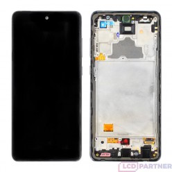 Samsung Galaxy A72 (SM-A725F) LCD displej + dotyková plocha + rám černá - originál