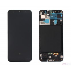 Samsung Galaxy A50 SM-A505FN LCD displej + dotyková plocha + rám čierna - originál
