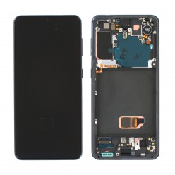 Samsung Galaxy S21 5G (SM-G991B) LCD displej + dotyková plocha + rám šedá - originál