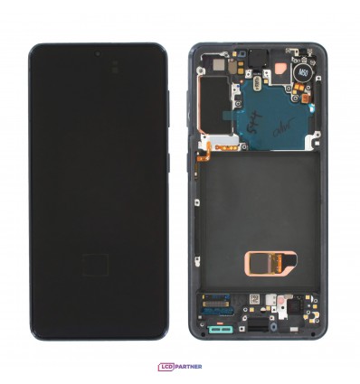 Samsung Galaxy S21 5G (SM-G991B) LCD displej + dotyková plocha + rám šedá - originál