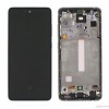 Samsung Galaxy A52s 5G (SM-A528B) LCD displej + dotyková plocha + rám bílá - originál