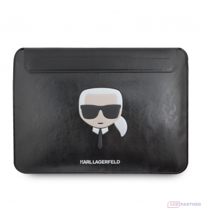 Apple MacBook Air/Pro Karl Lagerfeld Kožené Sleeve pouzdro černá