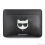 Apple MacBook Air/Pro Karl Lagerfeld Kožené Choupette Sleeve puzdro čierna