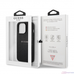 Apple iPhone 13 Pro Max Guess PU Leather Saffiano pouzdro černá