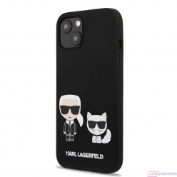 Apple iPhone 13 Karl Lagerfeld and Choupette Liquid Silicone sleeve black