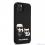 Apple iPhone 13 Karl Lagerfeld and Choupette Liquid Silicone puzdro čierna