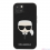 Apple iPhone 13 Karl Lagerfeld PU Saffiano Karl Head puzdro čierna