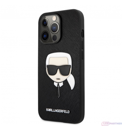 Apple iPhone 13 Pro Karl Lagerfeld PU Saffiano Karl Head sleeve black