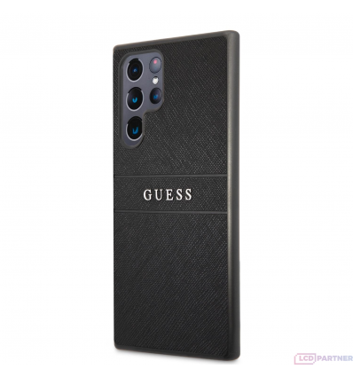 Samsung Galaxy S22 Ultra Guess PU Leather Saffiano puzdro čierna