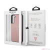 Samsung Galaxy S22 Guess PU Leather Saffiano pouzdro růžová