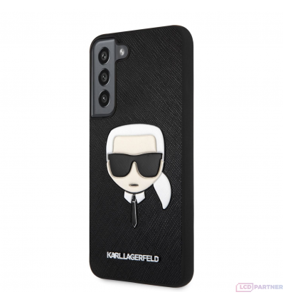 Samsung Galaxy S22+ Karl Lagerfeld PU Saffiano Karl Head puzdro čierna