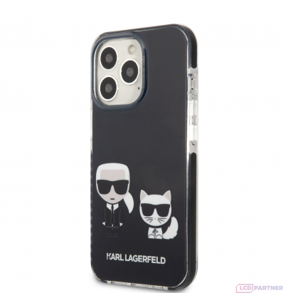 Apple iPhone 13 Pro Max Karl Lagerfeld TPE Karl and Choupette puzdro čierna