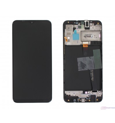 Samsung Galaxy A10 SM-A105F LCD displej + dotyková plocha + rám černá - originál