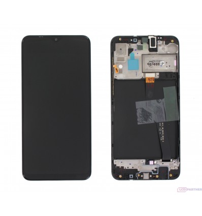 Samsung Galaxy A10 SM-A105F LCD displej + dotyková plocha + rám čierna - originál