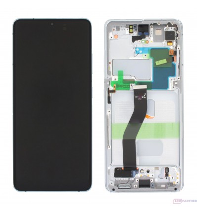 Samsung Galaxy S21 Ultra 5G (SM-G998B) LCD + touch screen + front panel silber - original