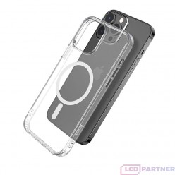 hoco. Apple iPhone 13 Pro Max Magnetické transparentní pouzdro airbag series průsvitná