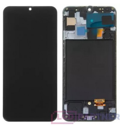 Samsung Galaxy A50 SM-A505FN LCD displej + dotyková plocha + rám černá