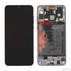 Huawei P30 Lite (MAR-LX1A) LCD + touch screen + Rahmen + Kleinteile weiss - original