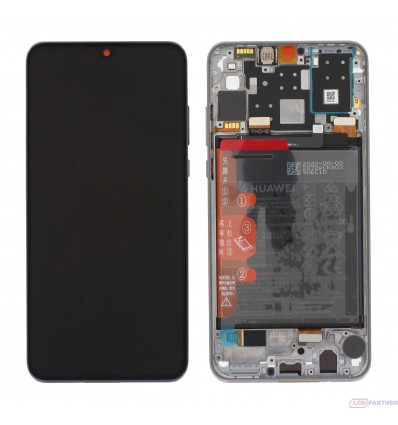 Huawei P30 Lite (MAR-LX1A) LCD + touch screen + Rahmen + Kleinteile weiss - original