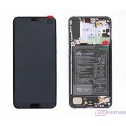 Huawei P20 Pro LCD + touch screen + frame + small parts violet - original