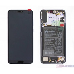 Huawei P20 Pro LCD + touch screen + Rahmen + Kleinteile violett - original