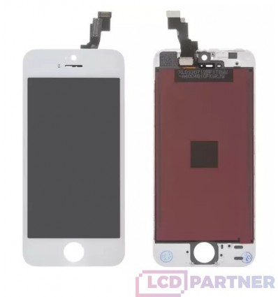 Apple iPhone 5S, SE LCD displej + dotyková plocha biela - TianMa+