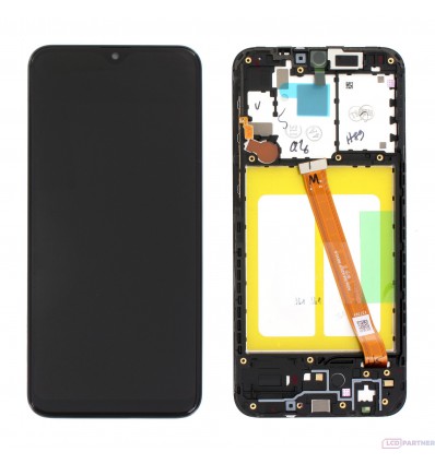 Samsung Galaxy A20e SM-A202F LCD displej + dotyková plocha + rám černá - originál