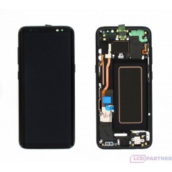 Samsung Galaxy S8 G950F LCD + touch screen + front panel schwarz - original