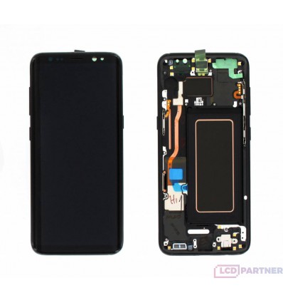 Samsung Galaxy S8 G950F LCD displej + dotyková plocha + rám černá - originál