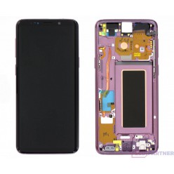 Samsung Galaxy S9 G960F LCD displej + dotyková plocha + rám fialová - originál