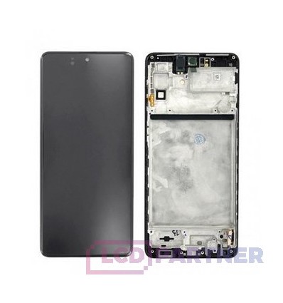 Samsung Galaxy M53 5G (SM-M536BF) LCD displej + dotyková plocha + rám černá - originál