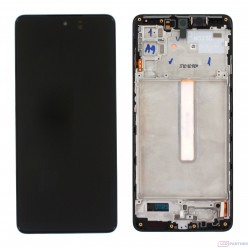 Samsung Galaxy M52 5G (SM-M526B) LCD displej + dotyková plocha + rám černá - originál