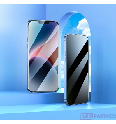 hoco. Apple iPhone 13 Pro Max,14 Plus Anti-spy tempered glas schwarz