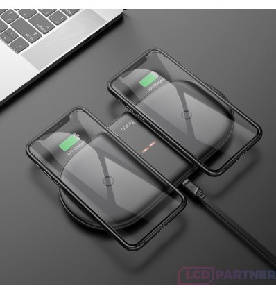 hoco. CW23 wireless Ladegerät 2 in 1 schwarz