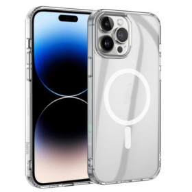 hoco. Apple iPhone 14 Pro Magnetické transparentné puzdro priesvitná