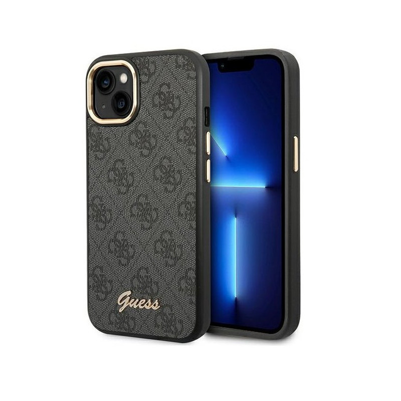 Apple iPhone 14 Guess PC/TPU 4G Metal Camera Outline puzdro čierna