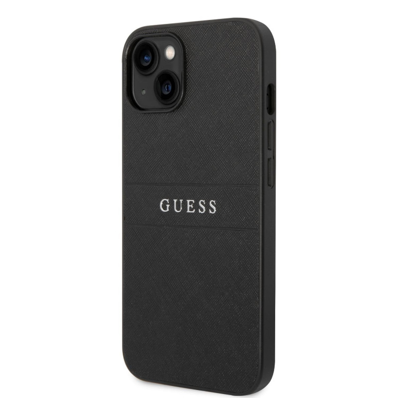 Apple iPhone 14 Guess PU Leather Saffiano puzdro čierna