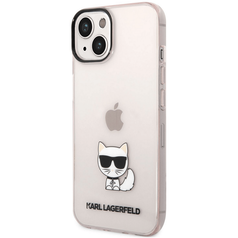 Apple iPhone 14 Karl Lagerfeld Choupette Logo puzdro čierna