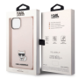 Apple iPhone 14 Karl Lagerfeld Choupette Logo puzdro čierna