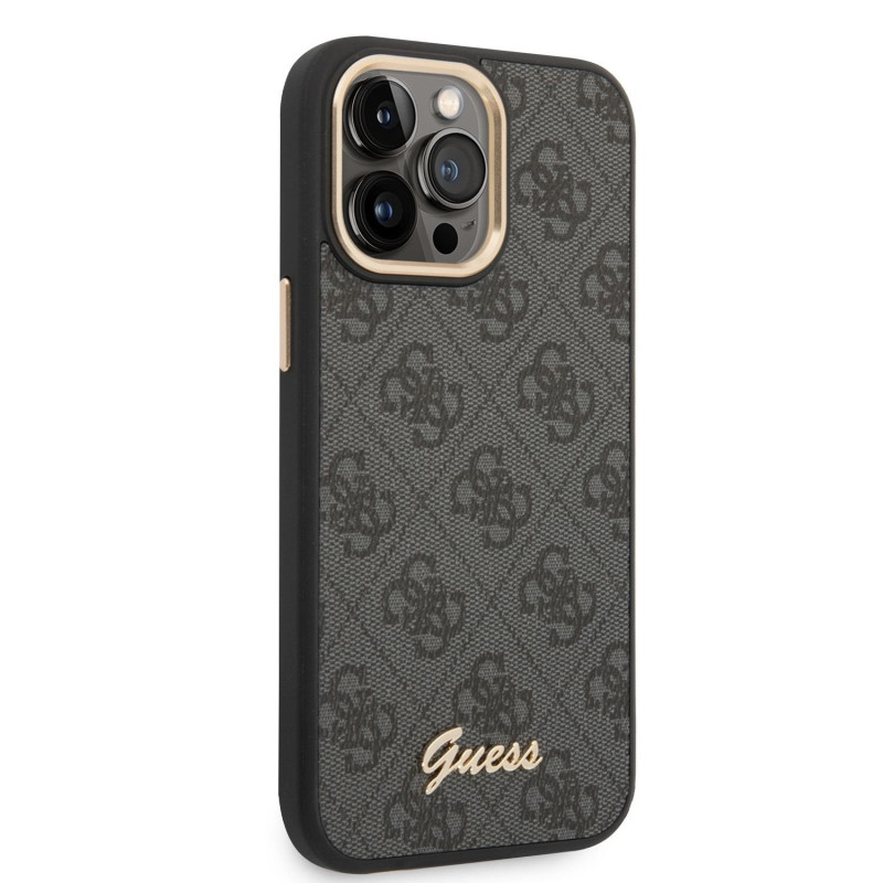 Apple iPhone 14 Pro Guess PC/TPU 4G Metal Camera Outline puzdro čierna