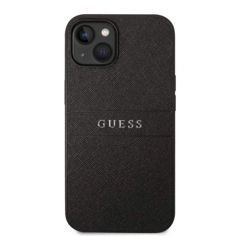 Apple iPhone 14 Pro Guess PU Leather Saffiano puzdro čierna